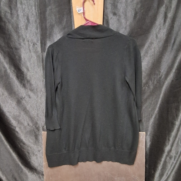 Merona Black short sleeve cardigan Top size XS - Picture 4 of 9
